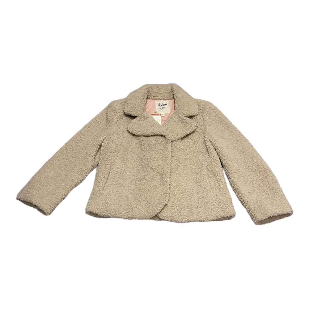 Dylan Sherpa Jacket in Color Cream/Oatmeal Size Medium New
